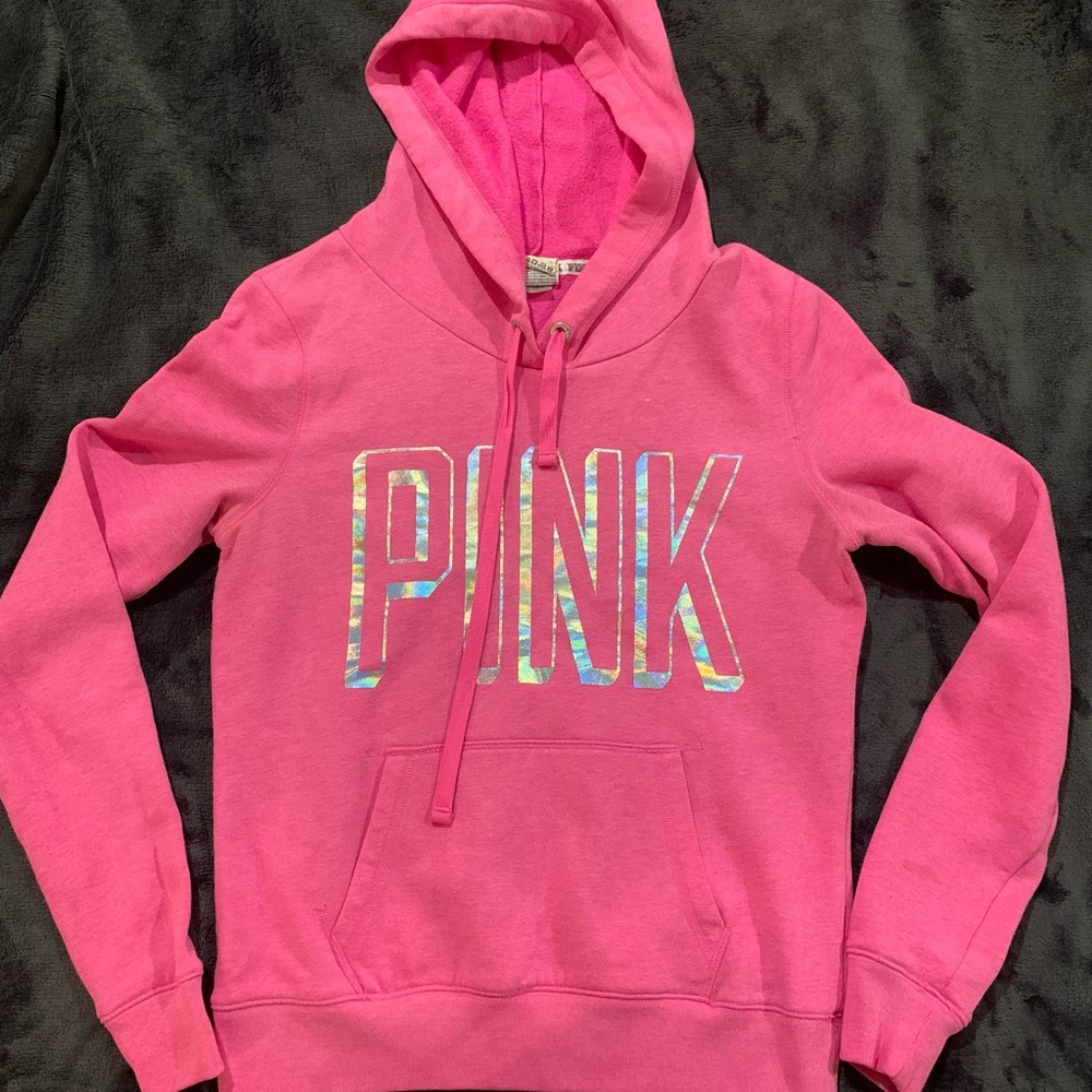 Victoria’s Secret PINK pink hoodie sweatshirt.